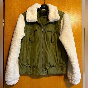 BLANK NYC Bomber Style Sherpa Utility Jacket